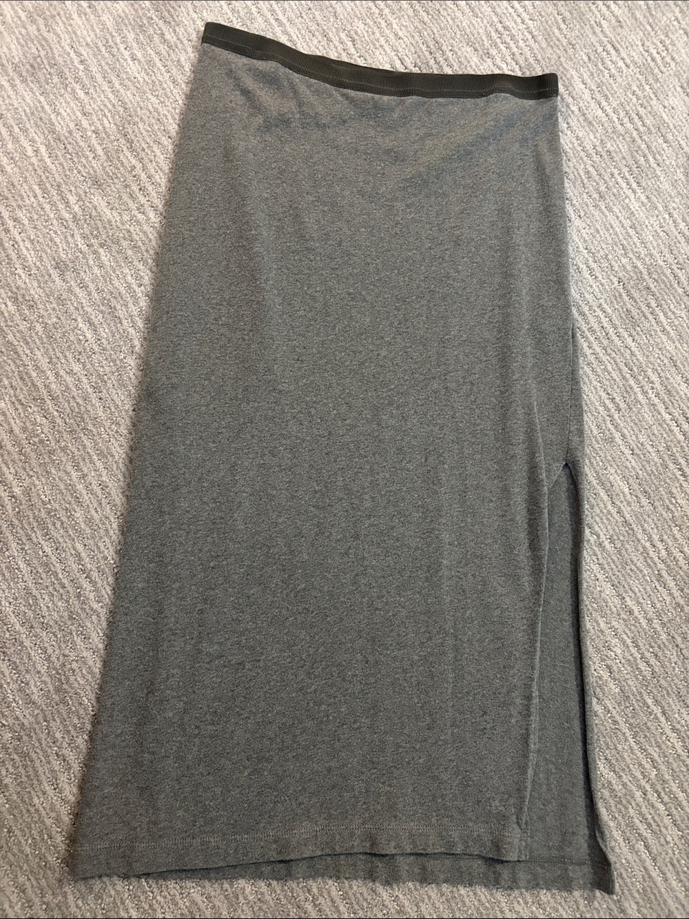 GAP Gray Maxi Skirt with Side Slit